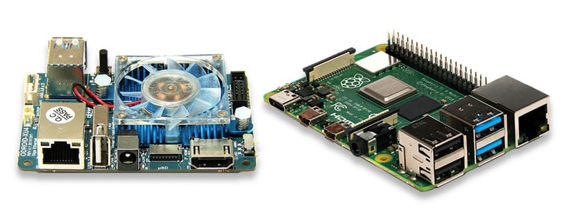 The Odroid XU4 and the Raspberry Pi